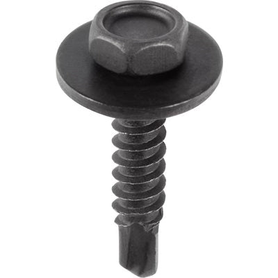 Au-ve-co® AP15775 Tapping Screw, System of Measurement: Metric, M4.2x1.41 Thread, 20 mm L, Hex, Sems® Head