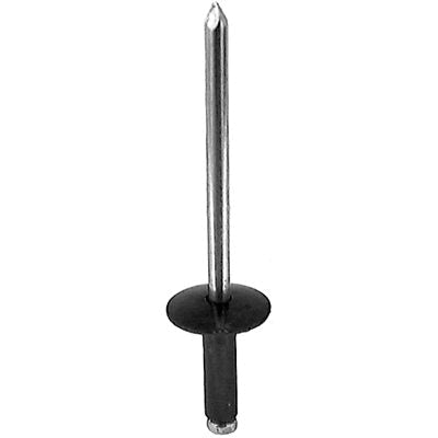 Au-ve-co® AP17006 Rivet, 5/32 in Dia Rivet, 15/32 in Dia Flange, 1/4 to 3/8 in Panel Grip, Aluminum