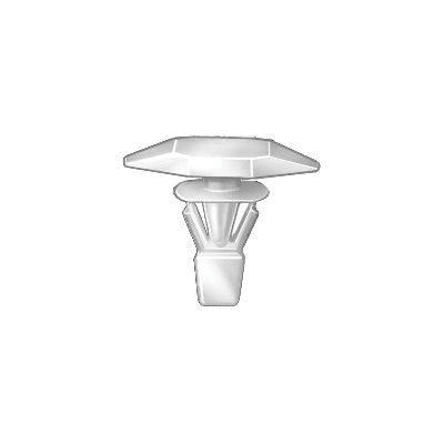 Au-ve-co® AP18033 Double Head Weatherstrip Retainer, System of Measurement: Imperial, Nylon