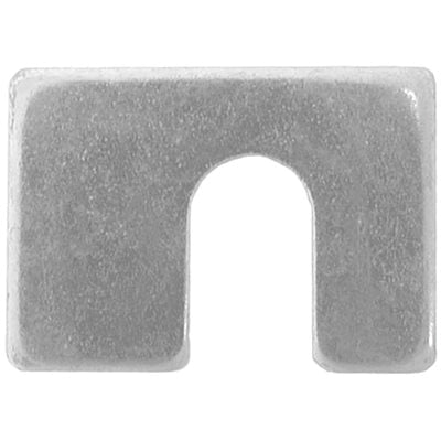 Au-ve-co® AP2453 Shim, 1/8 in Thick, 1/2 in W Slot, 1-3/4 in OAL, 1-1/4 in OAW, Zinc