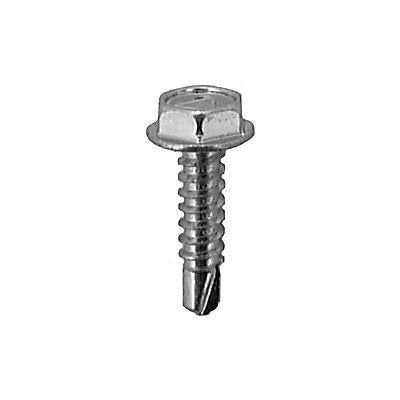 Au-ve-co® AP9615 Screw, System of Measurement: Imperial, #10 Thread, 3/4 in L, Hex Washer Head, Zinc