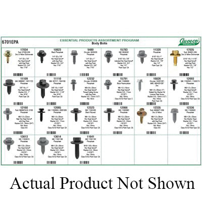 Au-ve-co® 6701EPA Body Bolts Assortment, 395 -Piece