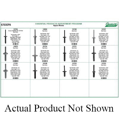 Au-ve-co® 6703EPA Rivets Assortment, 240 -Piece