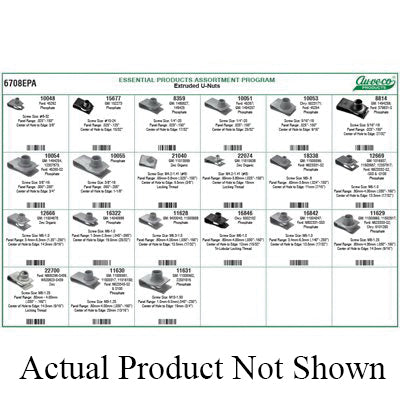 Au-ve-co® 6708EPA U-Nut Assortment, 360 -Piece