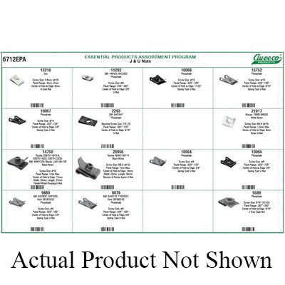 Au-ve-co® 6712EPA J and U-Nut Assortment, 440 -Piece