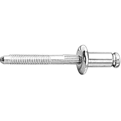 Au-ve-co® 11620 Automotive Rivet, 1/4 in Dia Rivet, 1/2 in Dia Flange, 1/32 to 9/64 in Panel Grip, Aluminum