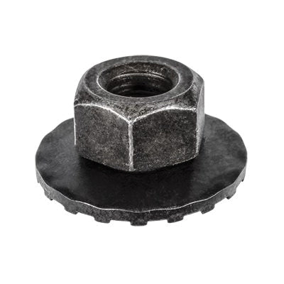Au-ve-co® 12596 Free Spinning Washer Nut, System of Measurement: Metric, M6x1 Thread, 11 mm Width Across Flat, 9.5 mm H