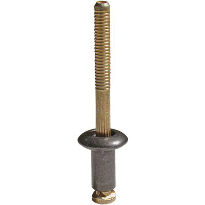 Au-ve-co® 12653 Automotive Rivet, 1/4 in Dia Rivet, 1/2 in Dia Flange, 3/32 to 1/8 in Panel Grip, Aluminum