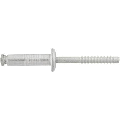 Au-ve-co® 12658 Automotive Rivet, 1/4 in Dia Rivet, 1/2 in Dia Flange, 11/16 to 3/4 in Panel Grip, Aluminum