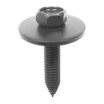 Au-ve-co® 13618 Body Bolt, System of Measurement: Metric, M6x1 Thread, 30 mm L, Hex, Sems® Head, 10 mm Head