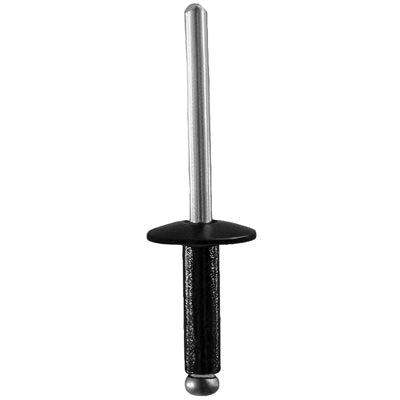 Au-ve-co® 14127 Automotive Rivet, 3/16 in Dia Rivet, 9/16 in Dia Flange, 3/8 to 1/2 in Panel Grip, Aluminum