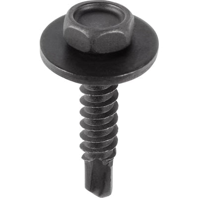 Au-ve-co® 15775 Screw, System of Measurement: Metric, M4.2x1.41 Thread, 20 mm L, Hex, Sems® Teks Head, Phosphate-Coated