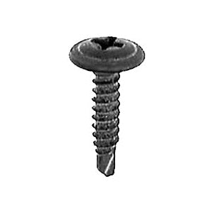 Au-ve-co® 17650 Screw, System of Measurement: Imperial, #8 Thread, 3/4 in L, Phillips® Round Washer Teks Head