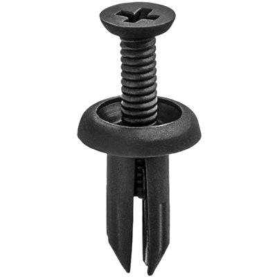 Au-ve-co® 21103 Screw-Type Fascia Retainer, System of Measurement: Metric, Nylon