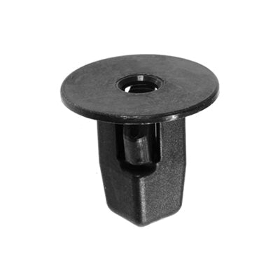 Au-ve-co® 21605 Screw Grommet, 20 mm Dia Head, Fits Hole Size: 9 mm, Nylon, Black