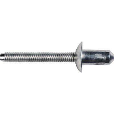 Au-ve-co® 22067 Automotive Rivet, 1/4 in Dia Rivet, 1/2 in Dia Flange, 0.06 to 0.138 in Panel Grip, Steel, Zinc