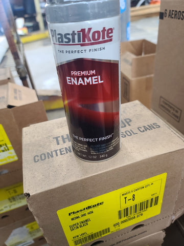 PlastiKote Premium Enamel T-8 (Satin Black)