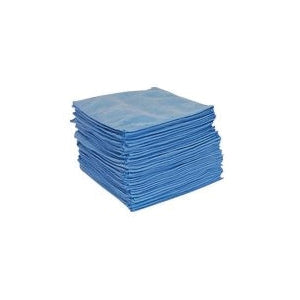 HUD 824 Microfiber Towels 15"x15" Blue- 25 Pack