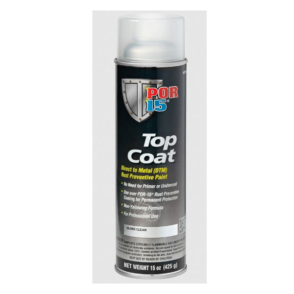 POR 15® Top Coat Direct-to-Metal Rust Preventive Paint (Select Color and Size)