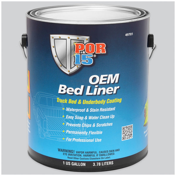 POR 15® 49701 OEM Gloss Black Bedliner, Brush or Roller Application