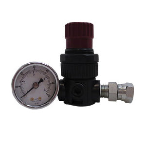 HUD Refinishing  2210 Mini Regulator w/ Gauge for use with HVLP Paint Guns